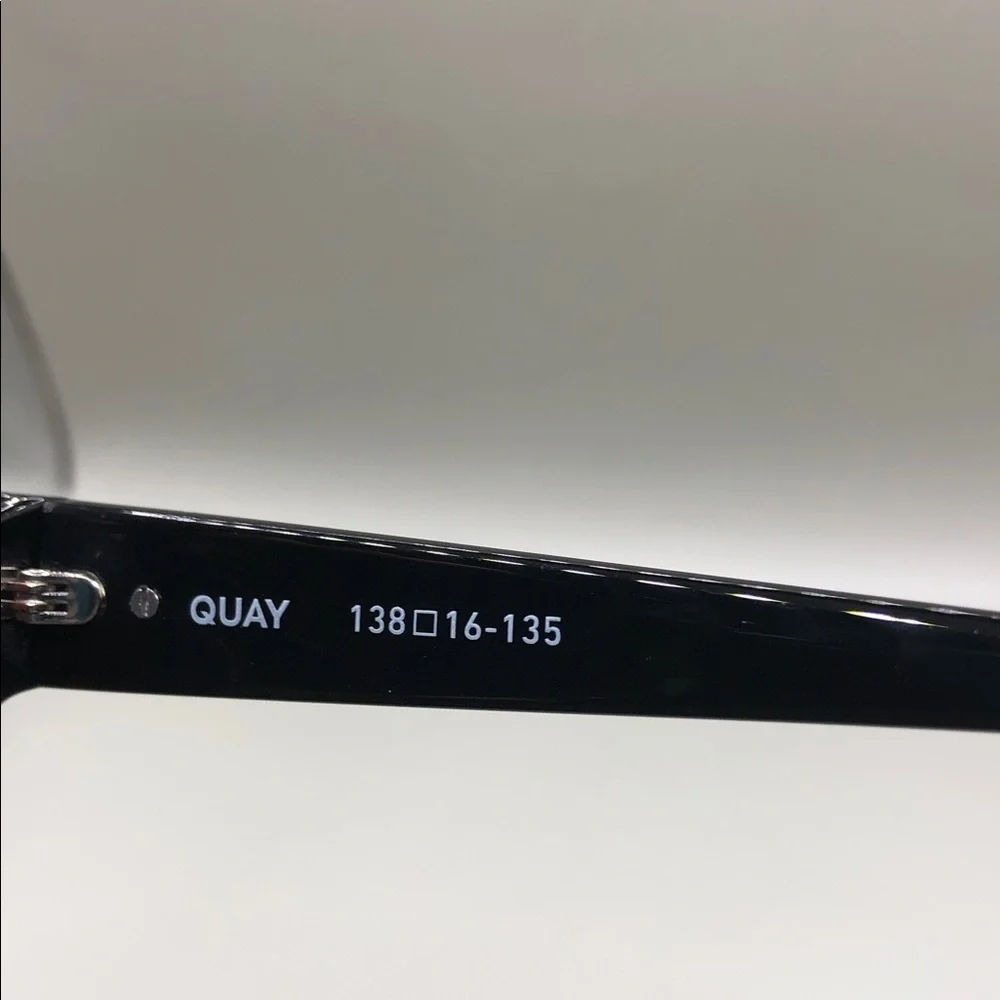 Quay Australia Nightfall Curve Shield Sunglasses Black Brown Unisex
